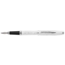 Cross Coventry Zodiac Fountain Pen - Year of the Snake - Pearl White Lacquer Chrome Trim