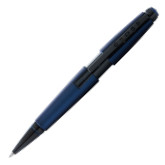 Cross Edge Rollerball Pen - Matte Blue Lacquer PVD Trim