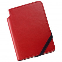 Cross Ruled Leather Journal - Crimson Red - Small