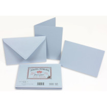 Crown Mill Classics C6 Set of 10 Folded Cards and Envelopes - Blue