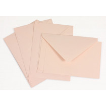 Crown Mill Classics 9x14cm Set of 15 Cards and Envelopes - Pink