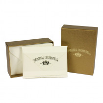 Crown Mill Golden Line B5 280gsm Set of 25 Cards and Envelopes - Cream