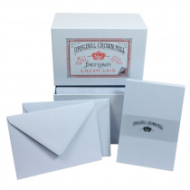 Crown Mill Luxury Box C6 Set of 50 Cards and Envelopes - Blue
