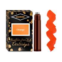 Diamine Ink Cartridge - Orange (Pack of 18)