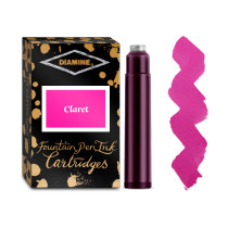 Diamine Ink Cartridge - Claret (Pack of 18)