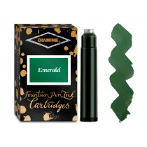 Diamine Ink Cartridge - Emerald (Pack of 18)