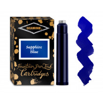 Diamine Ink Cartridge - Sapphire Blue (Pack of 18)