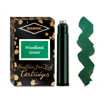 Diamine Ink Cartridge - Woodland Green (Pack of 18)