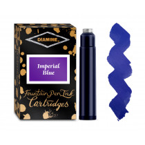 Diamine Ink Cartridge - Imperial Blue (Pack of 18)