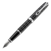 Diplomat Excellence A+ Fountain Pen - Rhomb Guilloche Lapis Black