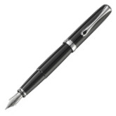 Diplomat Excellence A2 Fountain Pen - Black Lacquer Chrome Trim