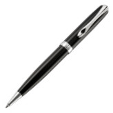 Diplomat Excellence A2 Ballpoint Pen - Black Lacquer Chrome Trim