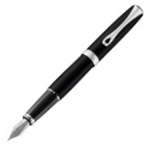 Diplomat Excellence A2 Fountain Pen - Lapis Black Matte Chrome