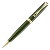 Diplomat Excellence A2 Ballpoint Pen - Evergreen Gold Trim