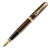 Diplomat Excellence A2 Fountain Pen - Marrakesh Brown Gold Trim