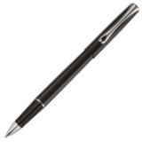 Diplomat Traveller Rollerball Pen - Gloss Black Chrome Trim