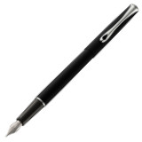 Diplomat Traveller Fountain Pen - Lapis Black Chrome Trim