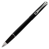 Diplomat Traveller Rollerball Pen - Lapis Black Chrome Trim