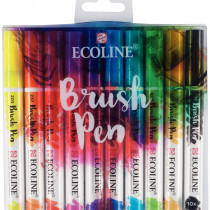 Ecoline Brush Pen Set - Assorted Colours (Pack of 10)