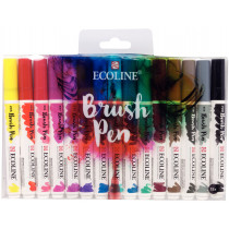 Ecoline Brush Pen Set - Assorted Colours (Pack of 15)