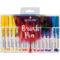 Ecoline Brush Pen Set - Assorted Colours (Pack of 30)