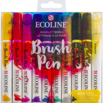 Ecoline Brush Pen Set - Handlettering (Pack of 10)