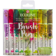 Ecoline Brush Pen Set - Botanic Colours (Pack of 10)