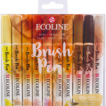 Ecoline Brush Pen Set - Skin Colours (Pack of 10)