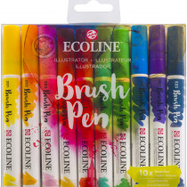Ecoline Brush Pen Set - Illustration Colours (Pack of 10)