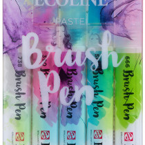 Ecoline Brush Pen Set - Pastel Colours (Pack of 5)