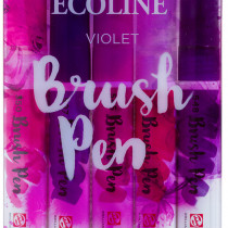 Ecoline Brush Pen Set - Violet Colours (Pack of 5)
