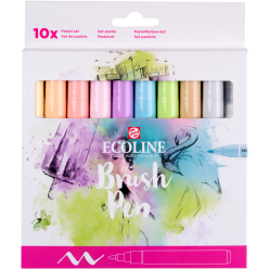 Ecoline Brush Pen Set - Pastel Colours (Pack of 10)