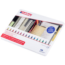 Edding 55 Fineliners - Assorted Colours (Tin of 16)