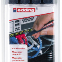 Edding 8407 Cable Marker - Assorted Office Colours (Wallet of 4)