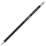 Faber-Castell 1112 Graphite Pencil with Eraser - HB