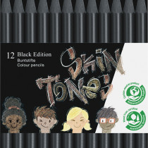 Faber-Castell Black Edition Colour Pencils - Skin Tones (Pack of 12)