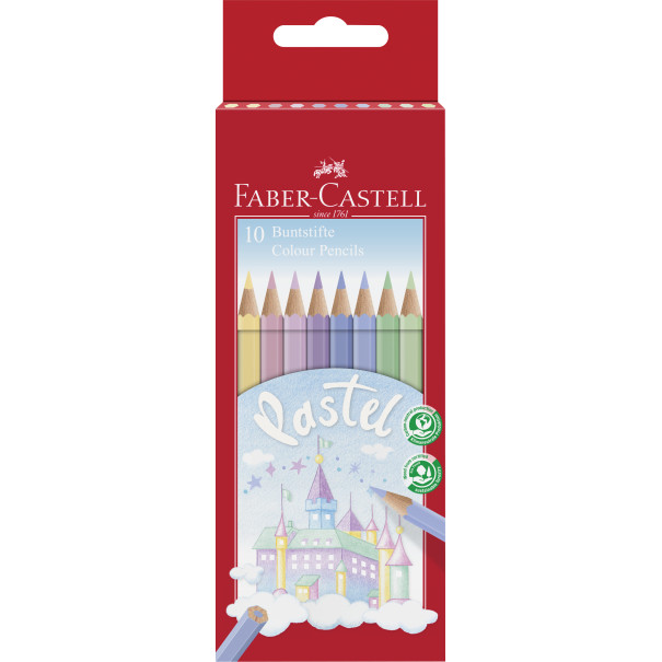 Faber-Castell Colour Pencils - Pastel (Box of 10)