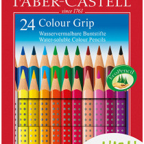 Faber-Castell Colour Grip Pencils - Assorted Colours (Pack of 24)