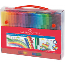 Faber-Castell Connector Fibre Tip Pens - Assorted Colours (Pack of 60)