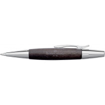 Faber-Castell e-motion Ballpoint Pen - Black Wood and Chrome