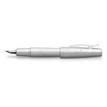 Faber-Castell E-Motion Fountain Pen - Pure Silver