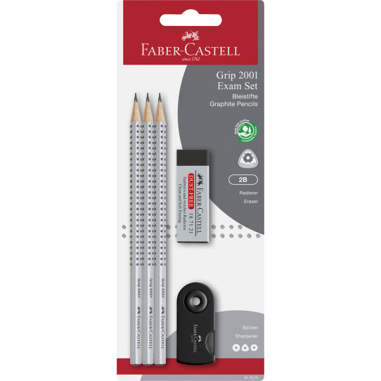 Faber-Castell Grip 2001 Pencil Set - Exam