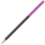 Faber-Castell Grip 2001 Graphite Pencil - Two Tone Black/Pink