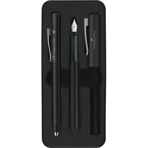 Faber-Castell Grip 2011 Fountain Pen & Ballpoint Pen Set - Black