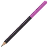 Faber-Castell Jumbo Grip Graphic Pencil- Two Tone Black/Pink