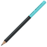 Faber-Castell Jumbo Grip Graphic Pencil- Two Tone Black/Turqoise