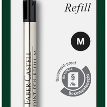 Faber-Castell Ballpoint Refill - Medium - Black (Blister Pack)