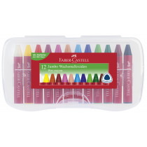 Faber-Castell Wax Jumbo Crayons - Box of 12