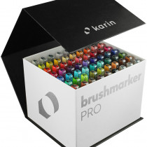 Karin Brushmarker PRO Set - Mega Box (60 Colours with 3 Blenders)