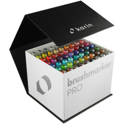 Karin Brushmarker PRO Set - Mega Box (60 Colours with 3 Blenders)